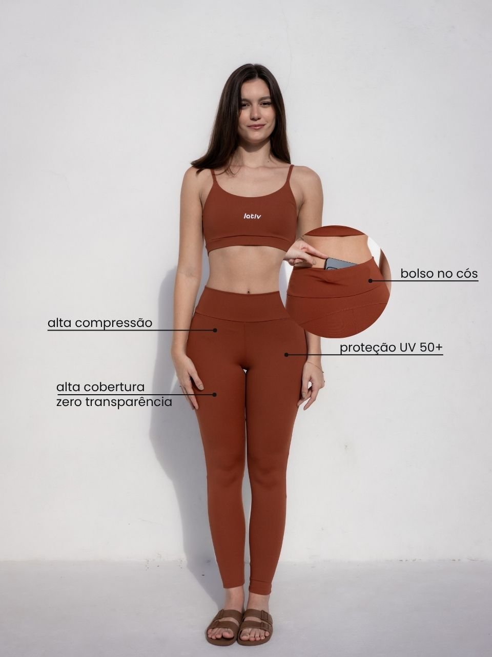 Legging Cais Caramelo